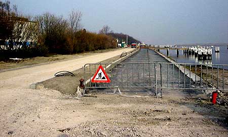 werken aan wandel- fietsweg